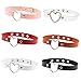 LYTIVAGEN 6 PCS Choker Choker, Punk Rock Style Collier en cuir réglable Mode Gothic Collier pour Femmes, Filles (6 Couleurs)