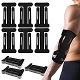 Kinesiologie-Tape für Ellenbogen, vorgeschnitten, wasserdicht, Original-Baumwolle, latexfrei, lindert Muskelschmerzen für Sport und lang anhaltende Unterstützung, 35 Stück