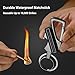 Permanent Match Infinity Lighter with Multitool Keychain Bottle Opener, Waterproof Reusable Windproof Matchstick Fire Starter for Camping, Hiking, Survival, Outdoor Use (B+G+S)