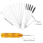 Ranjaner-Carburetor-Carbon-Cleaning-Brushes-16-Pieces-Wire-Torch-Tip-Cleaner-Tool-Airbrush-Spray-Gu-n-Cleaning-Brushes-Cleaning-Tool-Kit-for-Motorcycle-Moped-WelderBlack