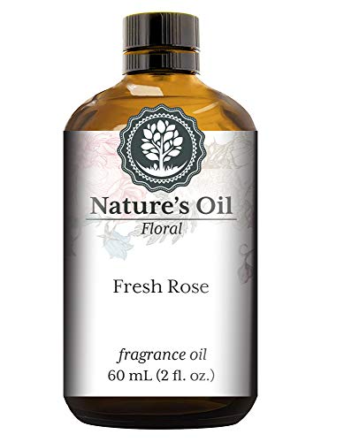 Image of Fresh Rose Fragrance Oil (60ml) for Diffusers, Soap Making, Candles, Lotion, Home Scents, Linen Spray, Bath Bombs, Slime