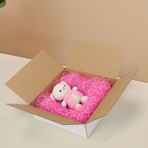 Image of 7x7x2 Shipping Boxes Set of 40, 3 Layers White Corrugated Cardboard Small Business Packing Box for Mailing