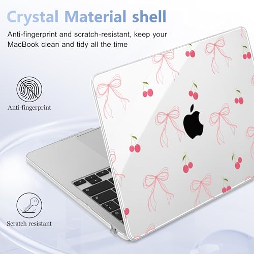 May Chen for MacBook Air 15 inch Case M5 M4 M3 M2 2026 2024-2023, Model A3448 A3241 A3114 A2941, Closes Seamlessly Hard Shell Laptop Cover with Keyboard Cover, Bow by May Chen - Used condition - Image 8