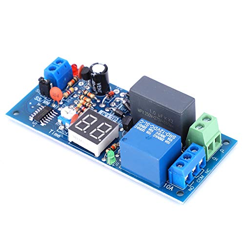 AC 220V Module de Relais de Minuterie de Temporisation, Carte de Circuit de Temporisation de Déclenchement de Relais de Temporisateur de Retard 1-99...