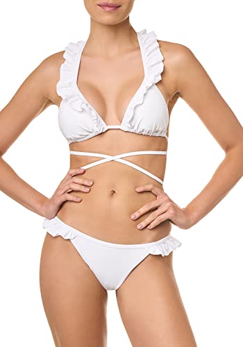 Goldenpoint Donna Triangolo Scorrevole con Rouches...