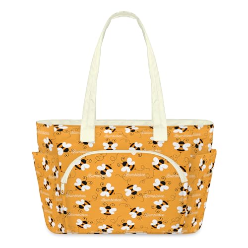 Sac fourre-tout imprimé abeille d'une légèreté exceptionnelle : le sac de style matelassé