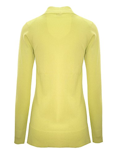 Image of Cielo Women's Solid Basic Open Front Pockets Knit Sweater Cardigan