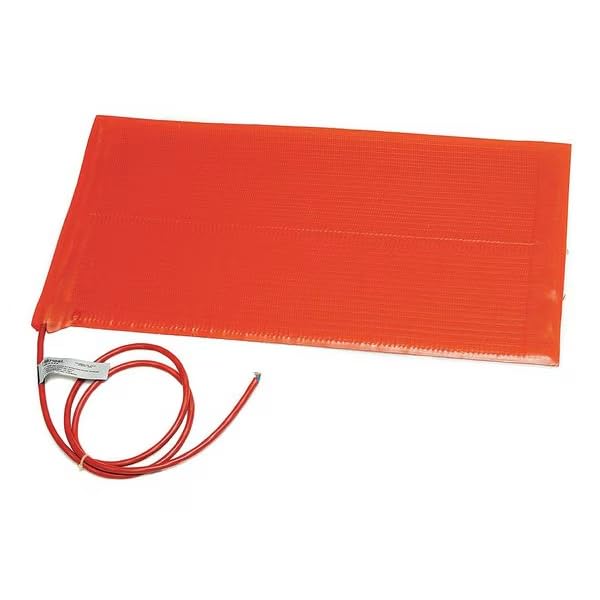 Heating Blanket, Silicone Rubber, 120V, 180W, 6"W x 12"L, w/PSA, Mfr: SRL06121P-A