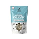 Canine Cravers Single Ingredient Dog Treats – Wild Caught Crispy Cod Skins - Human Grade Air Dried Hypoallergenic Pet Food – Grain, Gluten, and Soy Free – 100% All Natural – 4 oz