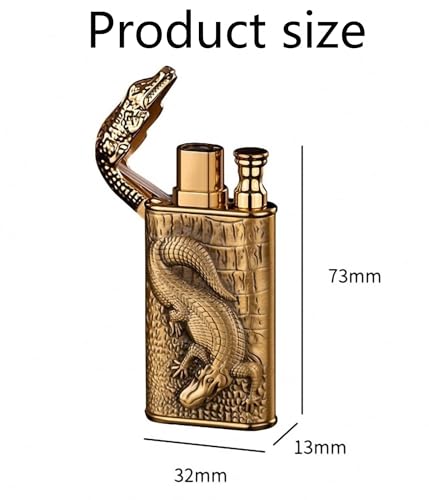 Encendedor de Butano Doble Llama Metálico Ajustable miniatura 6