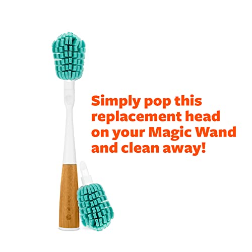 Image of Full Circle Magic Wand Replacement Head - Sponge Head for Washing Glasses - Non Scratch Glass Safe Scrubber Sponge (Pack of 2)