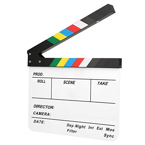 Claqueta de sonido transparente para hacer películas y videos profesionales PAV1 4