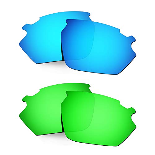 Lentille pour Rudy Stratofly bleu vert de rechange renforcée pour vos lunettes de soleil