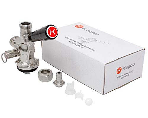 Kegco Kc Kt86S-L Keg Tap Coupler, Black #TOP7