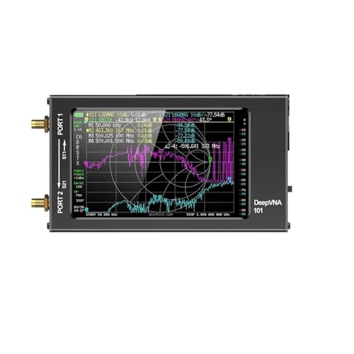 Analizador de antena VHF UHF con pantalla LCD IPS y medidor ROE de alta precisión
