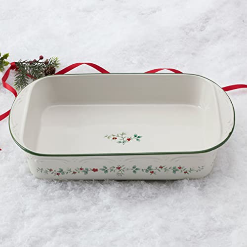 Image of Pfaltzgraff Winterberry Rectangular Baker, 13 Inch
