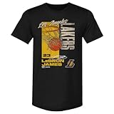 500 LEVEL Lebron James Los Angeles Lakers All Net Men's Premium T-Shirt (Tri Black, X-Large)