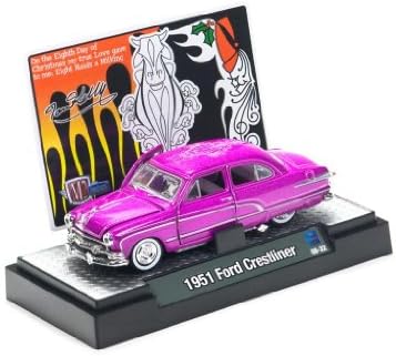 M2 MACHINES 1:64 12 DAYS OF CHRISTMAS EDITION 6 GEESE OF LAYING PINK 1957 DESOTO ADVENTURER DIE-CAST COLLECTIBLE