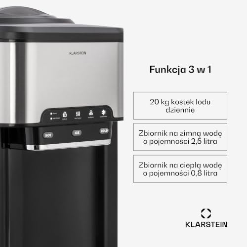 Máquina fabricadora de hielo pequeña Klarstein para encimera miniatura 2