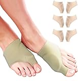 Bunion Pads for Bunion Relief - Comfortable Gel Bunion Cushion Sleeves for Bunion Protection. Hallux Valgus Big Toe Guard & Tailors Bunion Pad. Bunion Corrector for Women or Men Toes & Feet (Small)