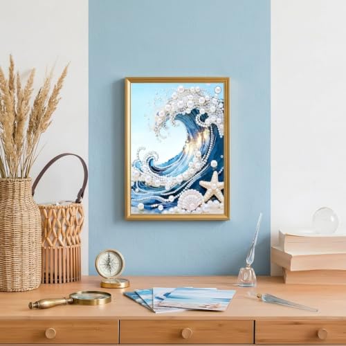 Image of PATPAT 5D Art Pearl Diamond Painting Kit for Adults 30*40cm DIY Wall Decor