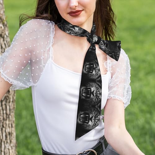 Chiffon Neckerchief Head Scarf, Printed Scarves for Women's Fashion4