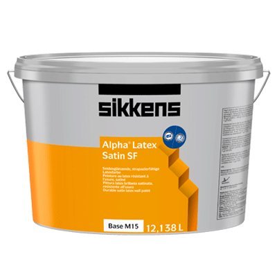 Sikkens Alpha Latex Satin SF weiß, 12,5 Liter