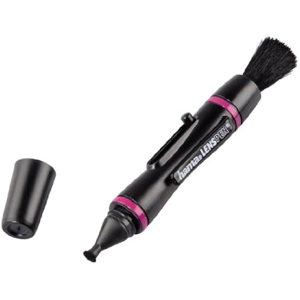 Hama Pisak do czyszczenia okularów i aparatów smartfonowych, 9 cm długości, Lenspen MicroPro II, liliowy/czarny