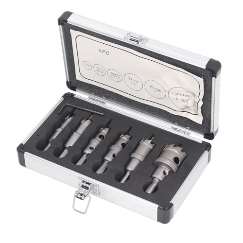 Kit de 6 brocas sierra de 16 a 35 mm dientes de carburo miniatura 2