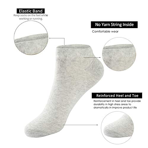 Image of MAGIARTE Womens Cotton Ankle Socks Low Cut Athletic Casual Mutil Color No Show Running Socks for Women