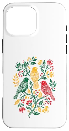 Rasta Reggae Roots Three Birds Jamaica Folk Art Floral �X�}�z�P�[�X iPhone 16 Pro Max �p