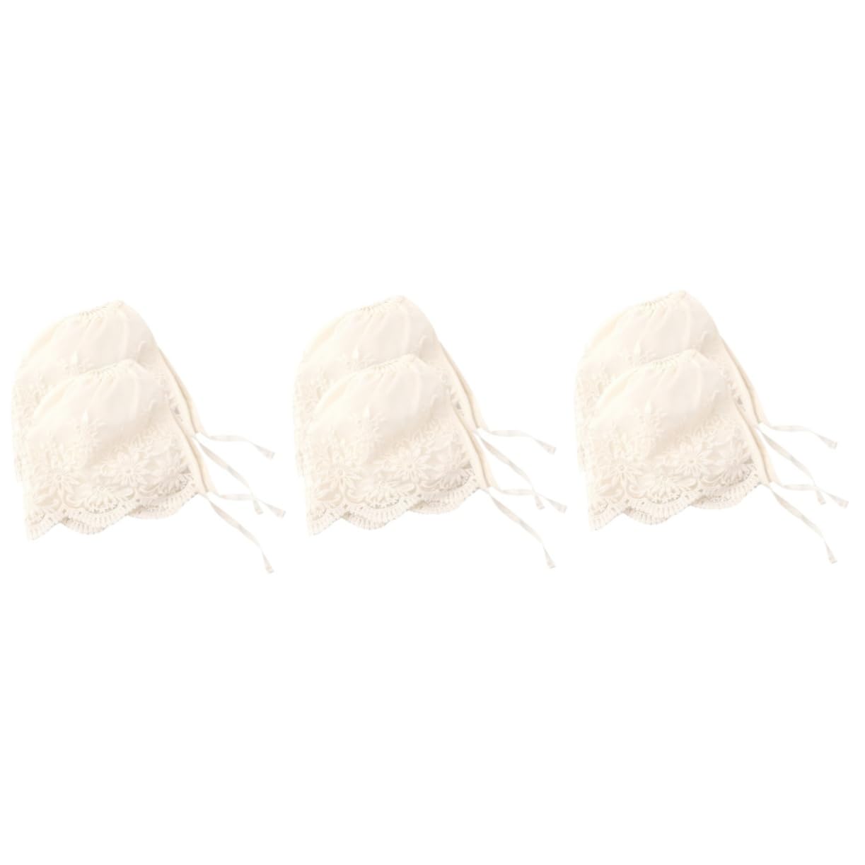Garneck -spitzenmütze Mädchen Häuten Babyhut Motorhaube Uv Kindergarten Neugeborenes Topper Widmungsgeschenk Für Das Babymützen Neugeborenenmütze Beige