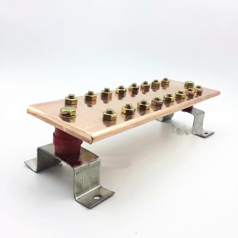 1pcs 4 * 60 * 300 T2 Red Copper Grounding Busbar Equipotential Terminal Copper Bar Row
