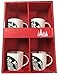 Starbucks Share the Cheer 4 14 Ounce Porcelain, Mugs Holiday Cheer Set with Biscotti K-Cups and Swiss Miss Hot Cocoa