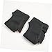 HONMEET 2Set Breathable Nylon Heel Sleeve Open Toe Closed Toe Moisturizing Heel Cushions for Cracked Heels Cracking Protection for Ankle Support Comfort Black