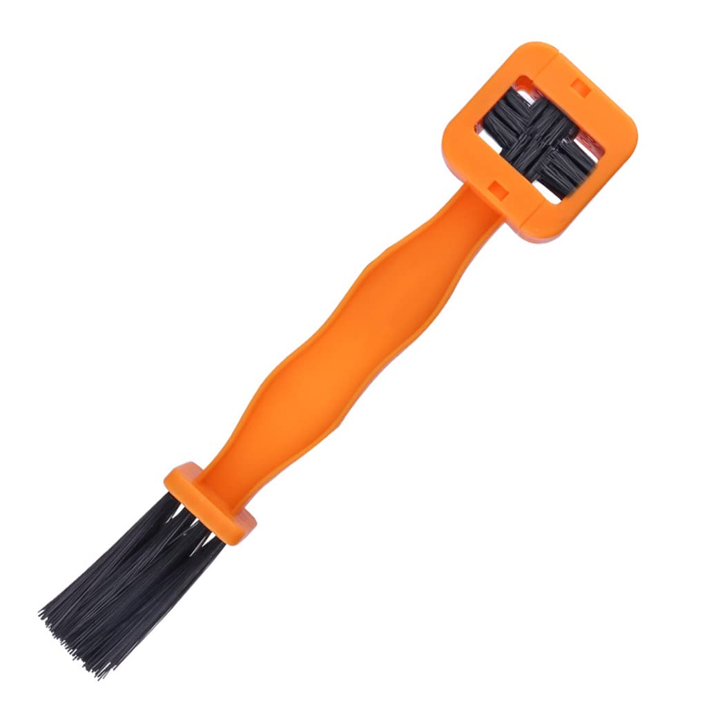 GRABLOOM Cleaning Brush Bicycle Chain Detailing Cleaning Brush Tire for Scrub Rag Motorcycle Cleaning Tools Bicycle Cleaner, Orange