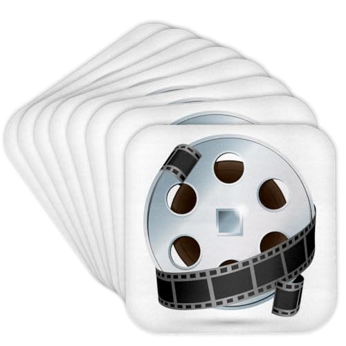 Movie Reel Soft Coasters, Set of 8