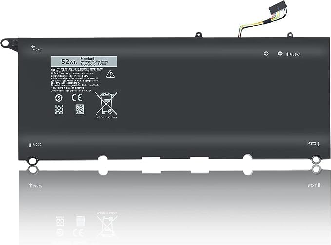Image of JD25G 90V7W Laptop Battery Compatible for Dell XPS 13 9350 XPS 13 9343 Series Notebook JD25G 0DRRP 0N7T6 5K9CP DIN02 JHXPY P54G001 P54G002 Notebook Battery Replacement