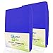 Produktbild PannoBello Spannbettlaken im 2er Pack 90x200cm - 100x200cm I Spannbetttuch aus Baumwolljersey I Boxspringbett-Bezug für bis zu 30cm hohe Matratzen I 2 Spannbetttücher in Royalblau
