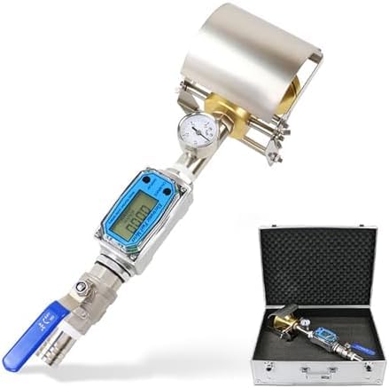 Waterproof Testing Device, Handheld Splash Nozzle Tester with Digital Flow Meter for Industrial Waterproof Rating Assessment
