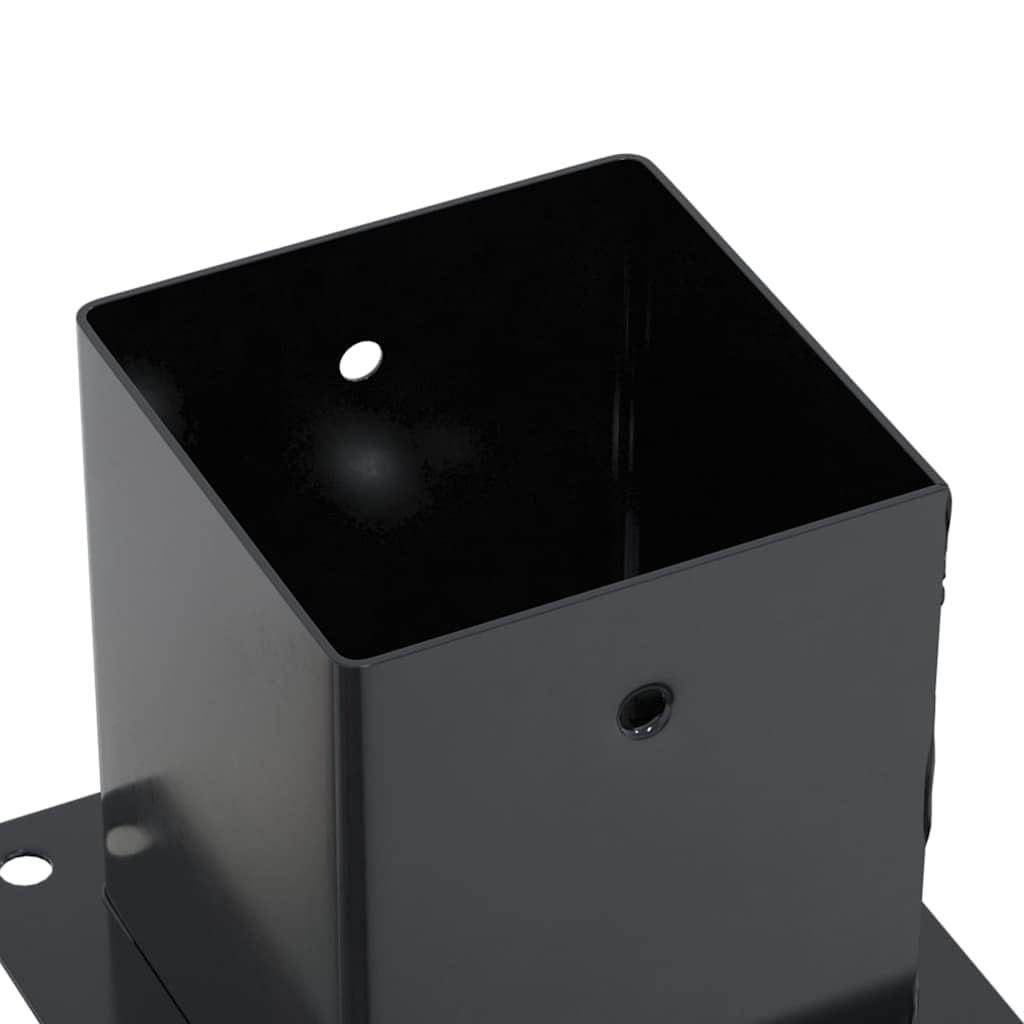 vidaXL Pfostenträger Quadrat 12 STK. 121x121mm Stahl Pulverbeschichtet