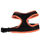ZLXCAOB Anti-Lost-Hundewestengeschirr, No-Pull-Haustier, atmungsaktives und verstellbares Westengeschirr, Orange, L