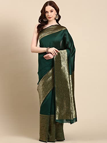 Image of Avantika Fashion Woven Kanjivaram Soft Lichi Silk Embellished Banarasi Saree With Blouse Piece For Women