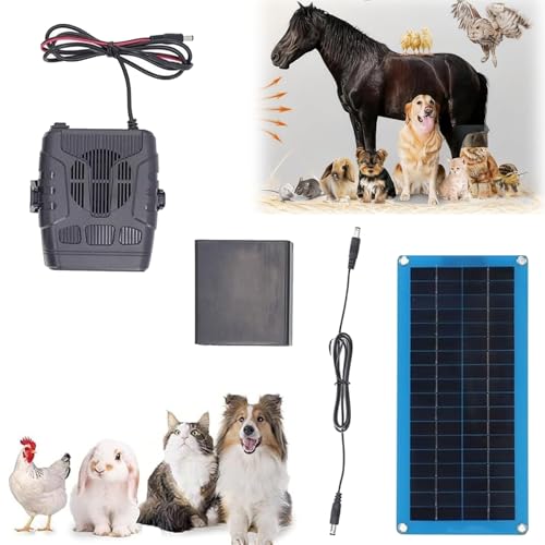 Chicken Coop Heater Solar Powered, Chicken Coop Heater for Winter, Solar Panel Heaters with Overheating Protection Ideal for Solars Heaters for Chickens Coops Home Car Greenhouse (30W)