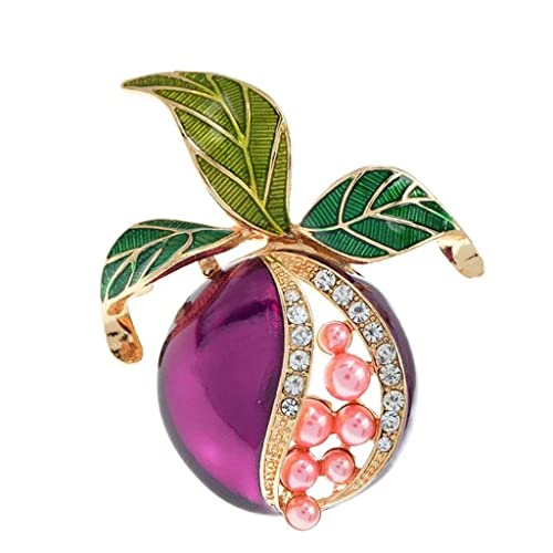Bijoux broches grenade avec strass de haute qualité pour pull et écharpe