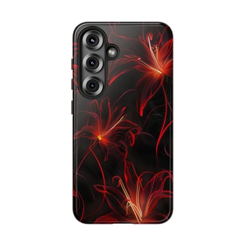 Coque Samsung S25 lys araignées rouges protège des rayures
