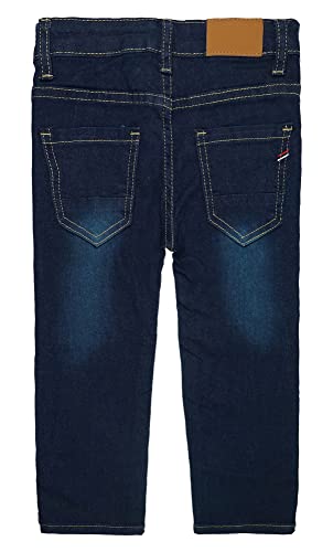 KIDSCOOL SPACE Little Girls Boys Jeans,Elastic Band Inside Ripped Stretchy Soft Thin Summer Denim Slim Pants2