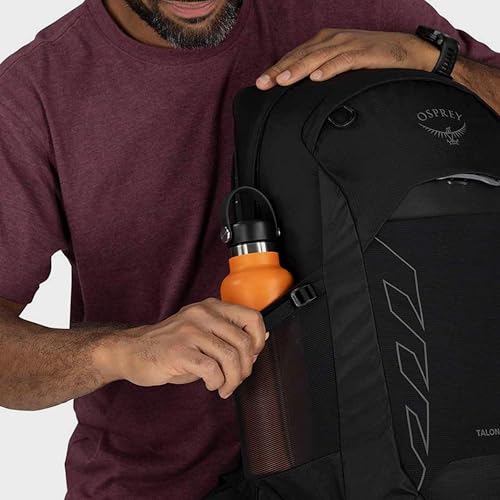 Image of Osprey Talon 22L Men's Lightweight Hiking Backpack - Small Daypack for Travel & Camping, Black /Coal Grey