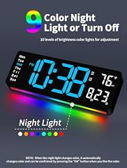 MASHI 16 LED Wall Clock with Remote product image