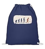 Hockey Evolution Retro Turnbeutel | Feldhockey Spielerin Vintage Gymsac